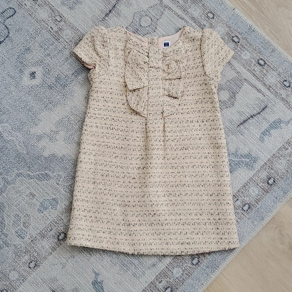 Janie and Jack Toddler Girls Boucle Ruffle Dress Sz3